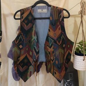 Santa Fe patterned vest
